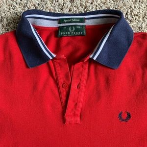 Red Fred Perry Polo